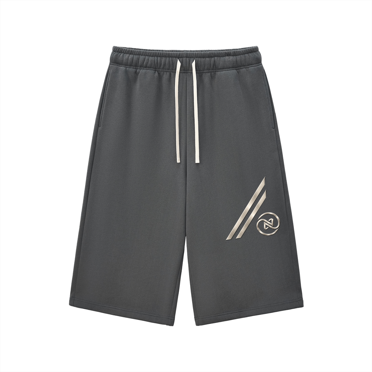 Relaxed Drawstring Three-quarter Sweatpants